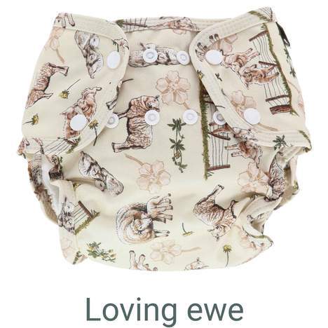 Little Lamb Sized Pocket Nappy Bourne Green Bourne Green